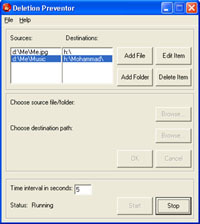 Prevent Deletion Screenshot